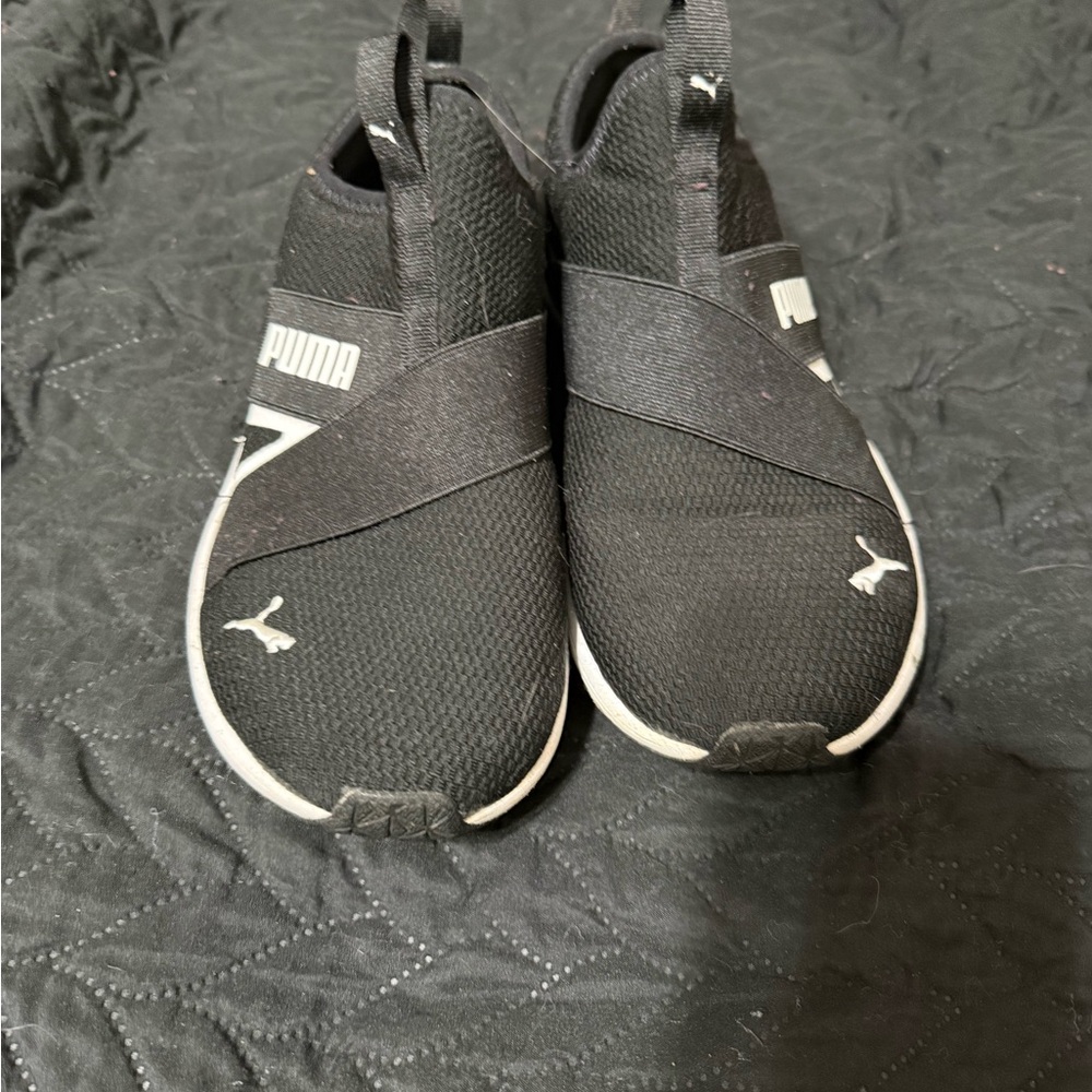 Puma Black Athletic Slip-On Shoes